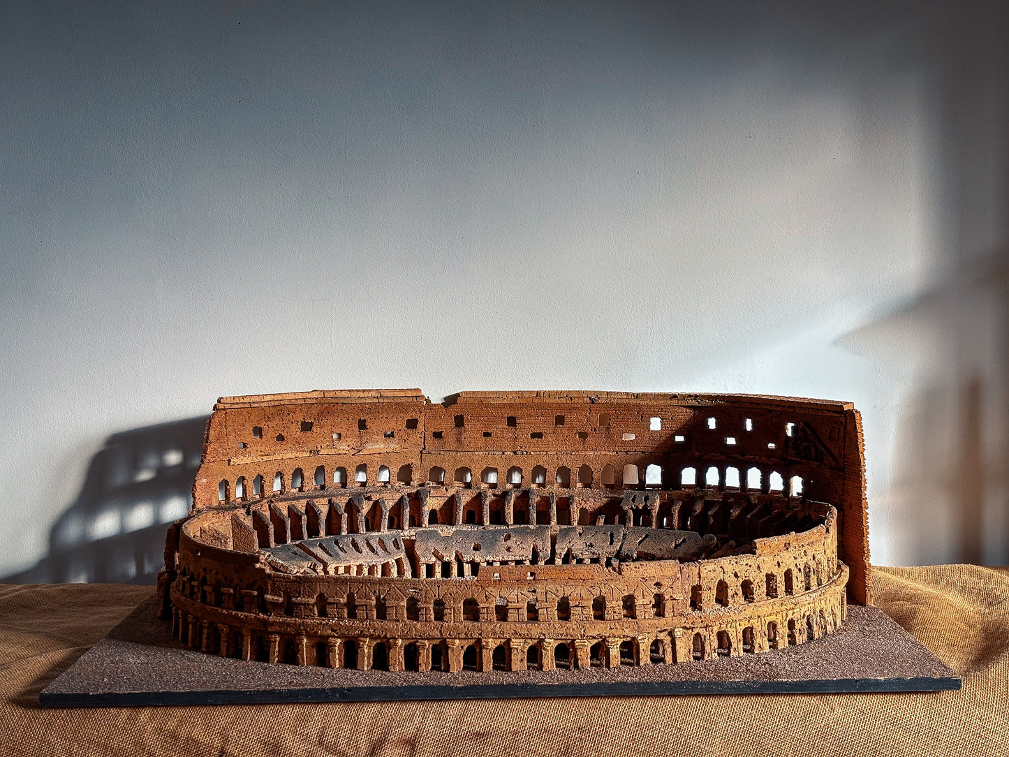 Cork Model of The Colosseum, Rome.