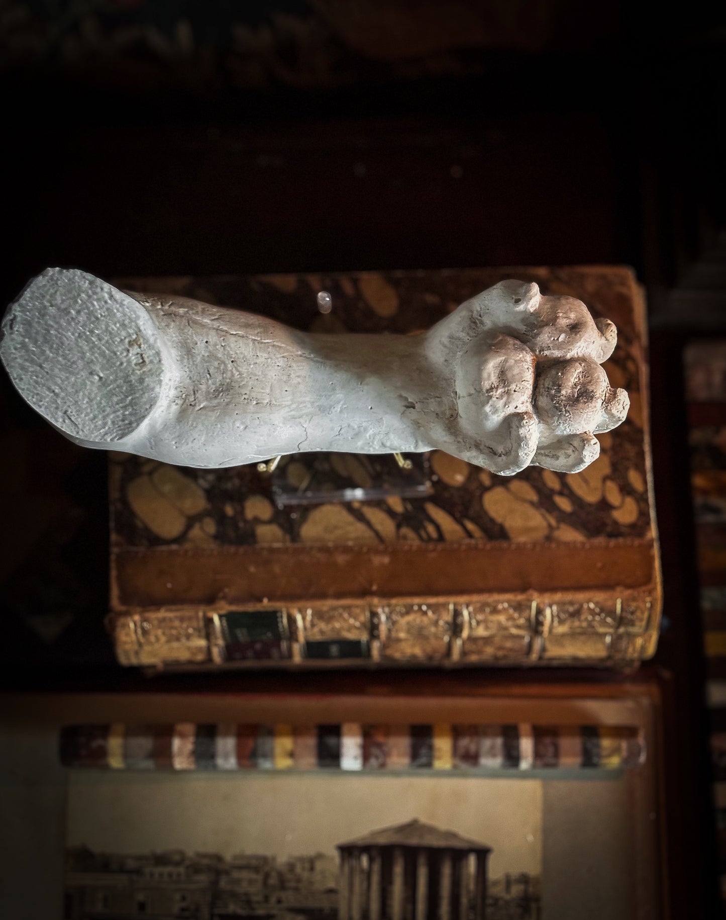 Classical Plaster Fragment - Arm of the Capitoline Hercules with the Apples of the Hesperides