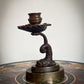 Grand Tour Bronze ‘Dolphin & Shell’ Candlestick