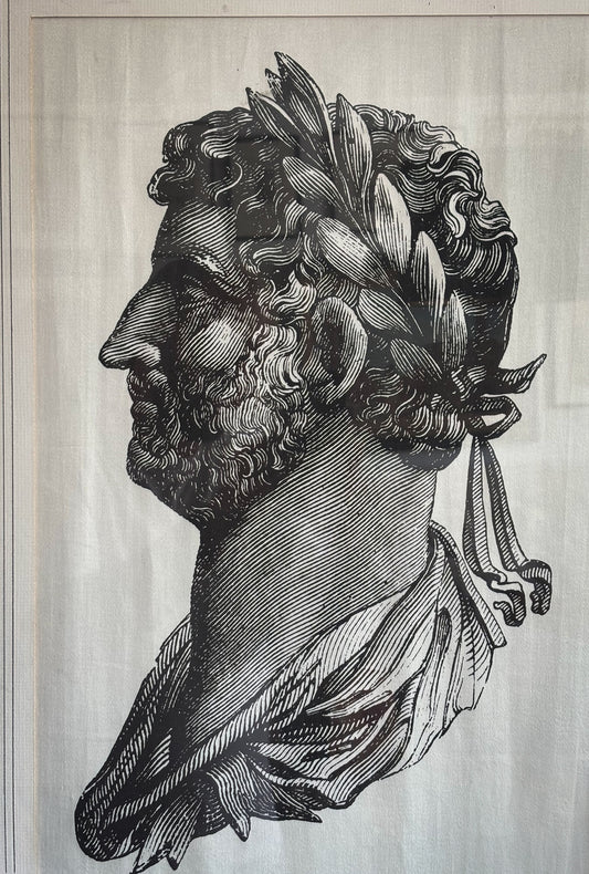 Neoclassical Roman Portraits on Silk
