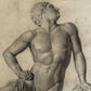 19th Century Academic Drawing of a Niobid