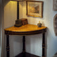 A MID-19TH CENTURY ENGLISH PAINTED CORNER TABLE