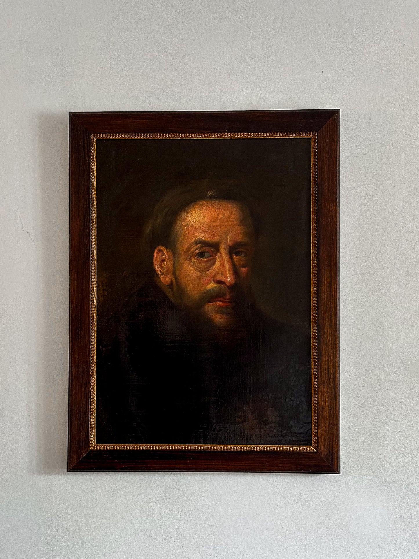 19th Century Oil on Canvas Portrait of a Capuchin Monk, after Rubens