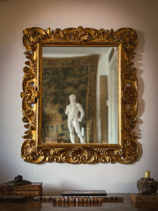18th Century English George III Giltwood Mirror