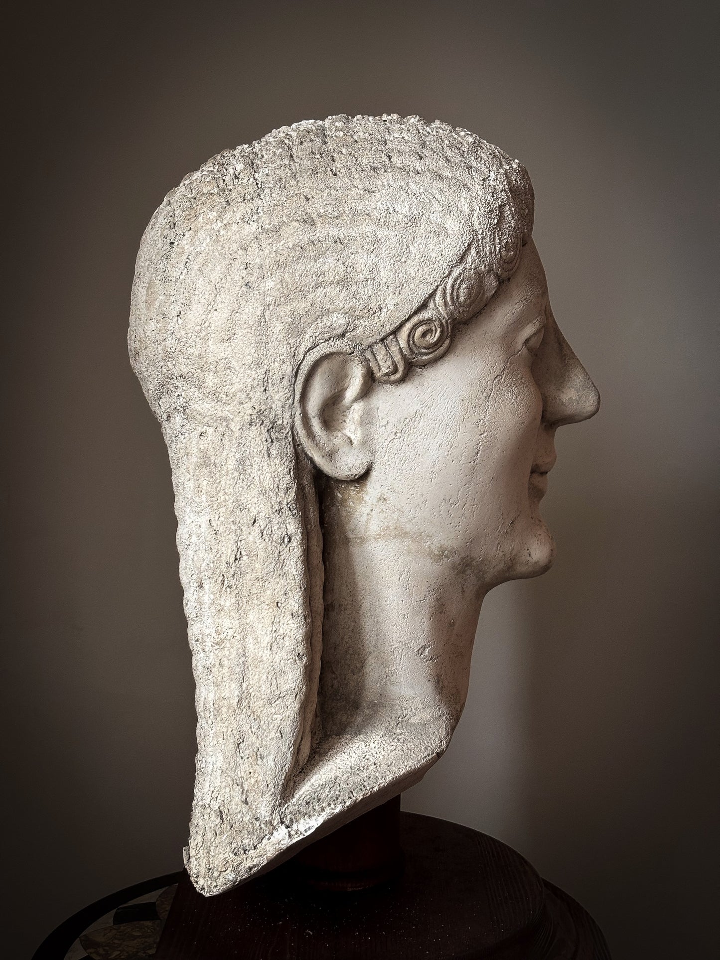 Archaic Greek Kouros Head