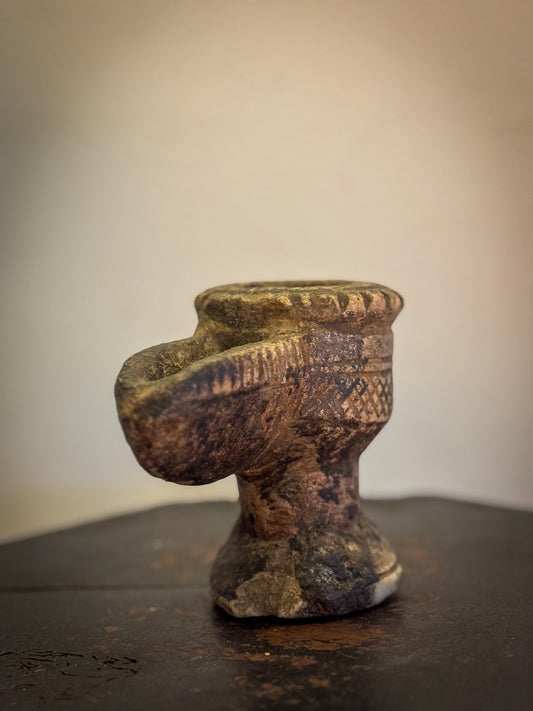 Medieval Islamic Steatite Oil Lamp c1300-1400