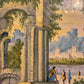 A Pair of 18th Century Castelli Maiolica Capriccio Landscapes