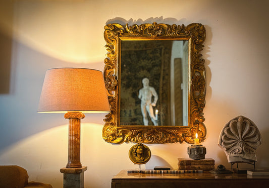 18th Century English George III Giltwood Mirror
