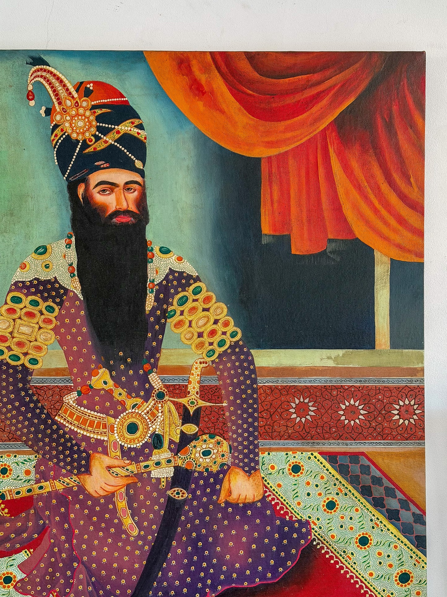 A Persian Portrait of Fath Ali Shah Qajar