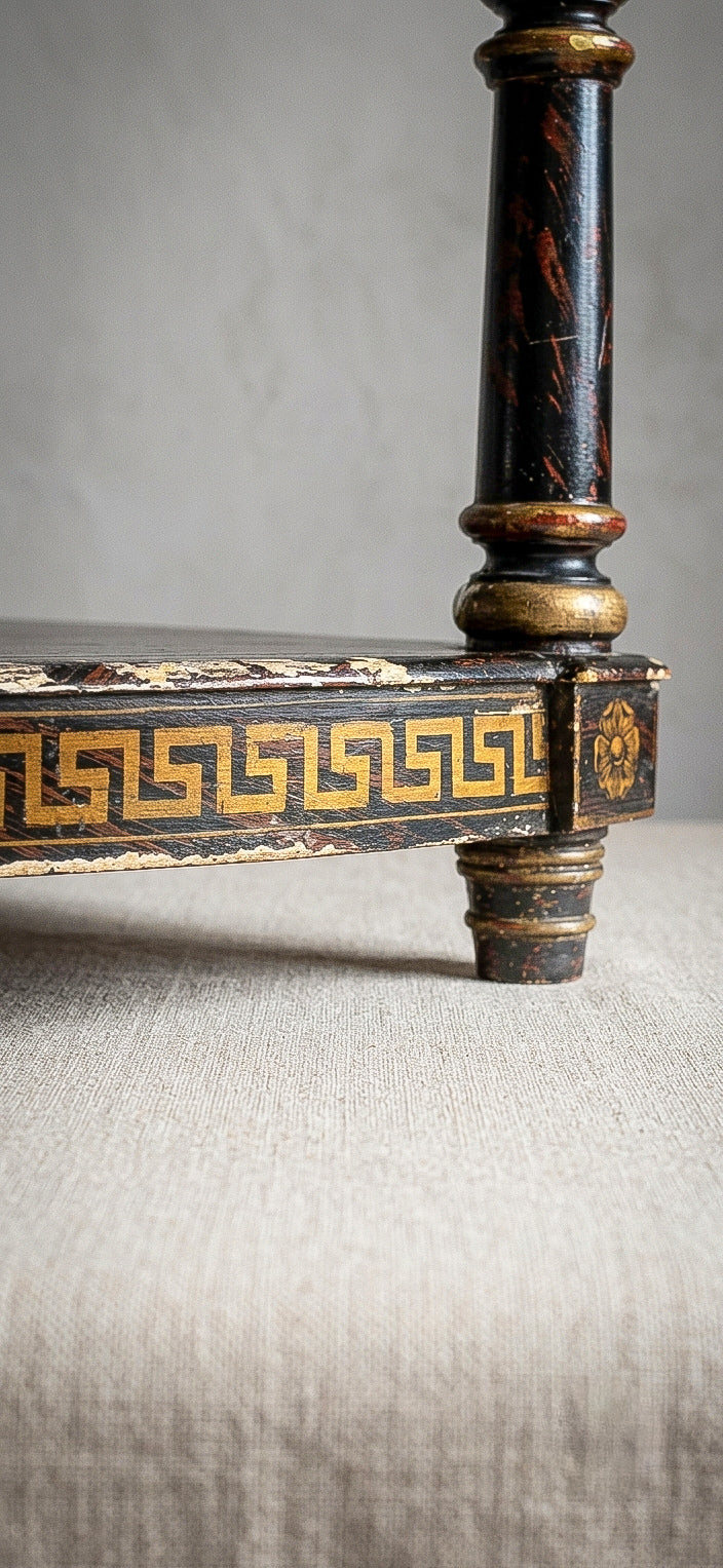 A 19th century English corner tier table