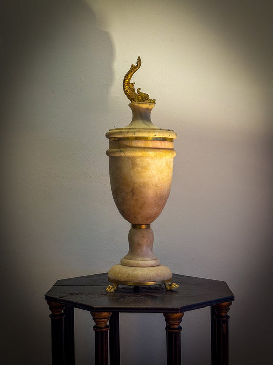 Italian Grand Tour Alabaster Urn