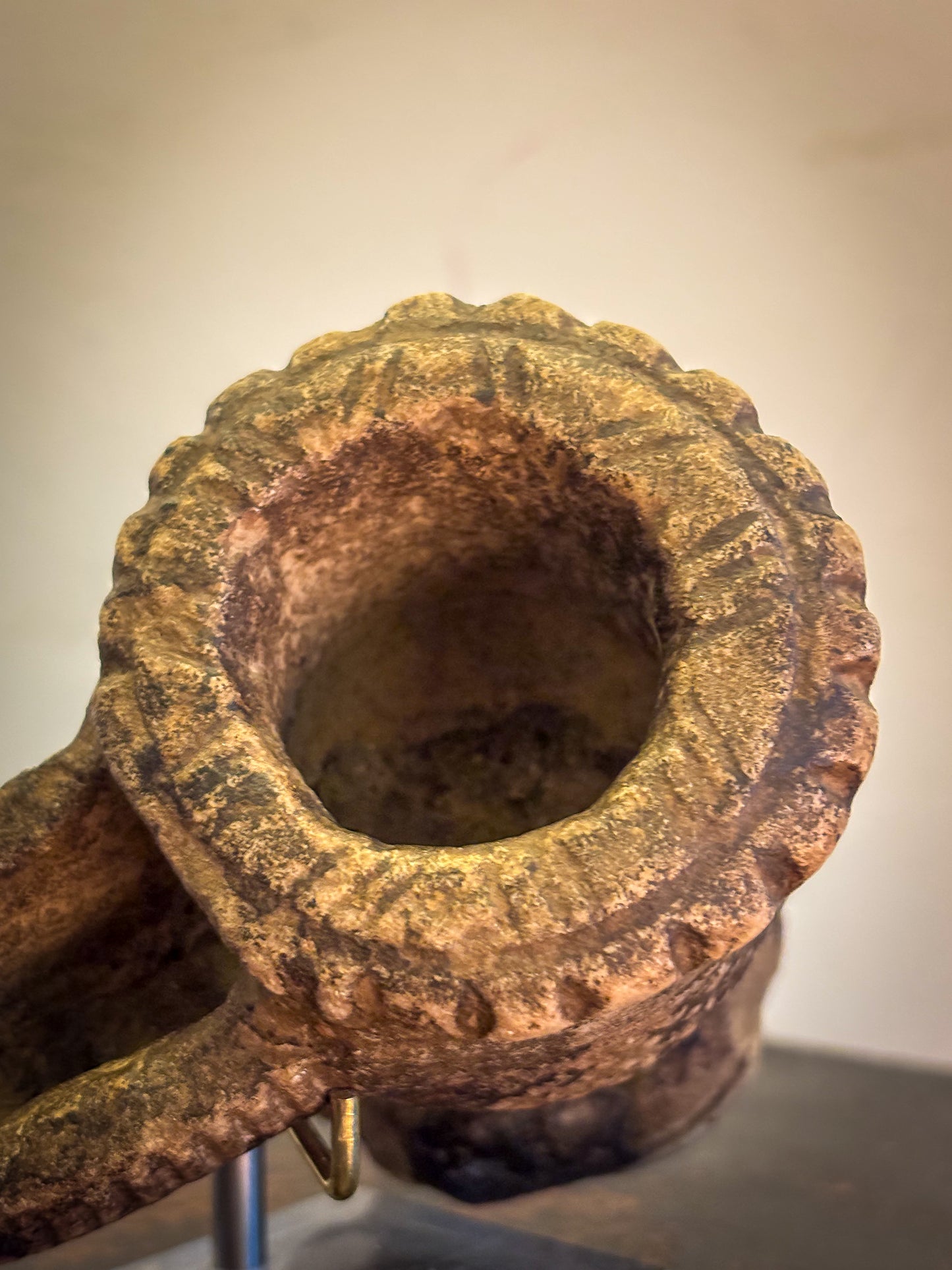 Medieval Islamic Steatite Oil Lamp c1300-1400