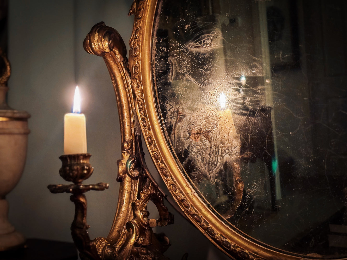 Rococo Revival table girandole mirror