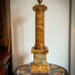Early 20th-Century Italian Alabaster Ionic Lamp