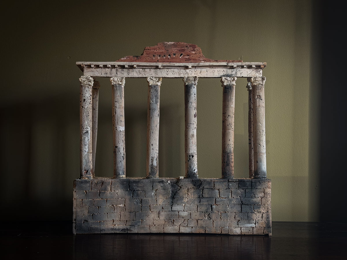 An Architectural Cork Model of the Temple of Saturn, Roman Forum, Rome