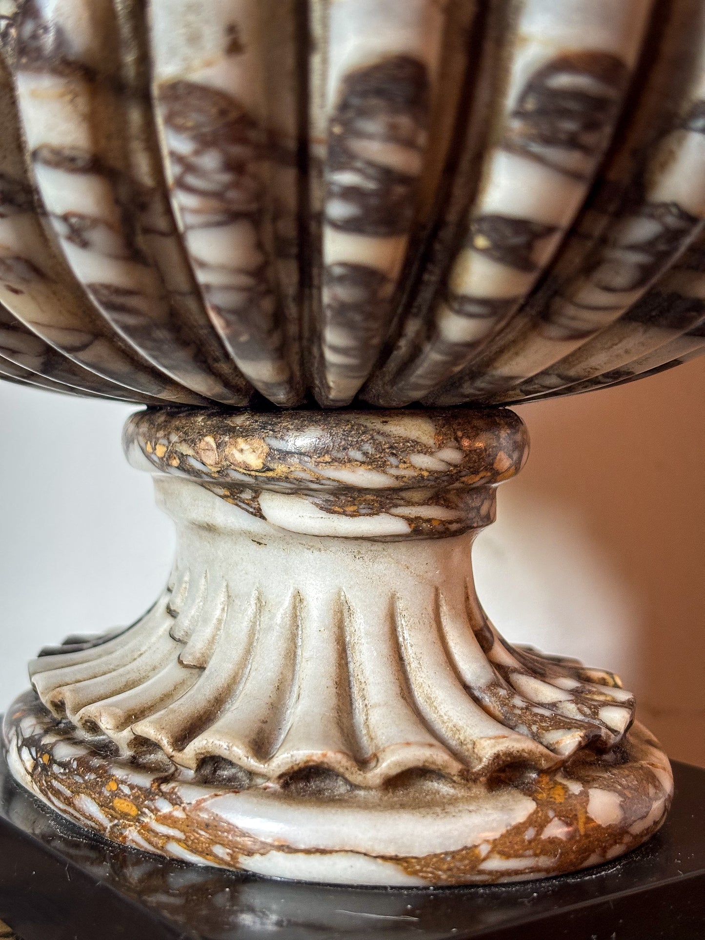 An Important Grand Tour Urn in Breccia di Sciro Marble