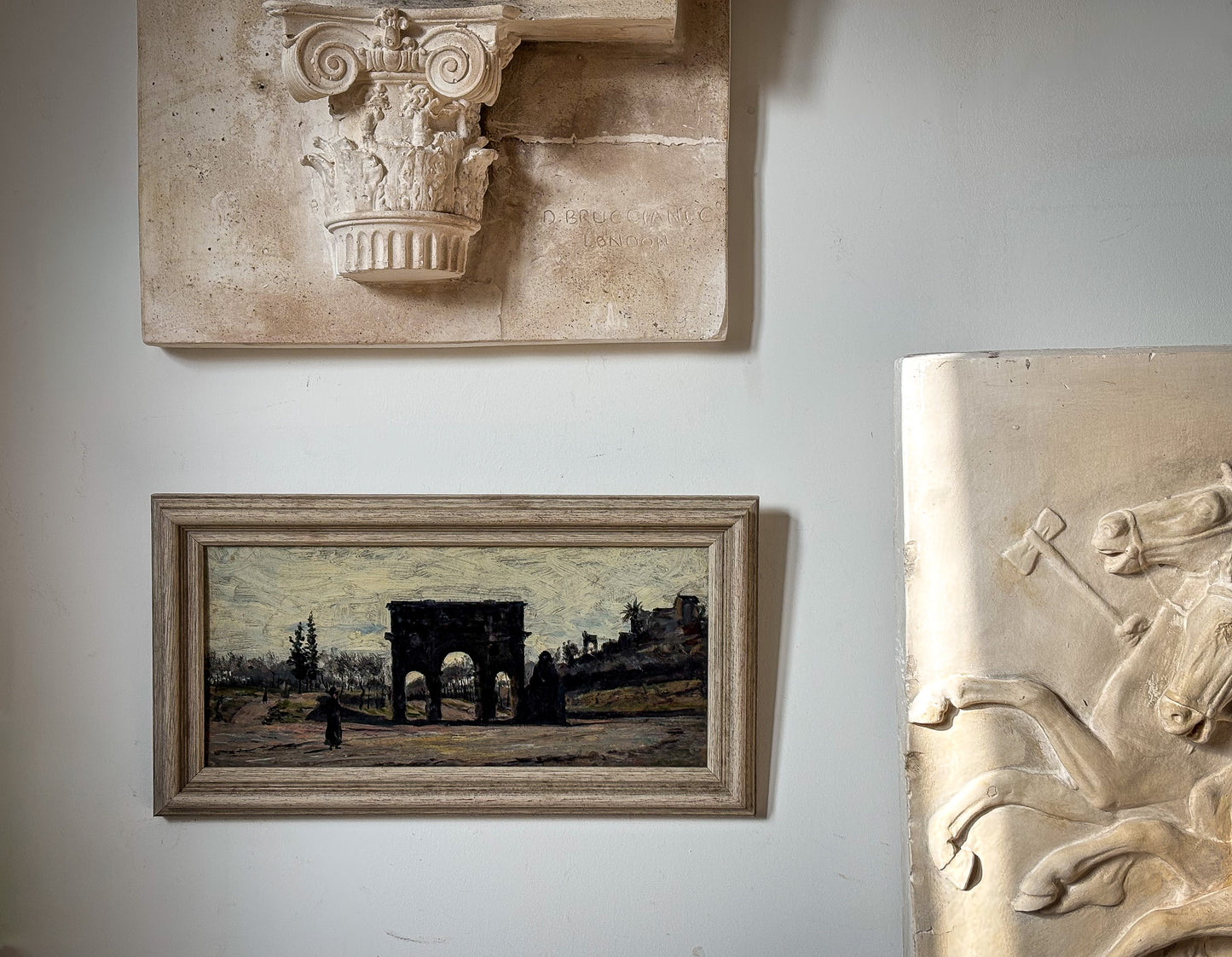 An Italian Study - The Arch of Constantine and the Meta Sudans, Rome 1876