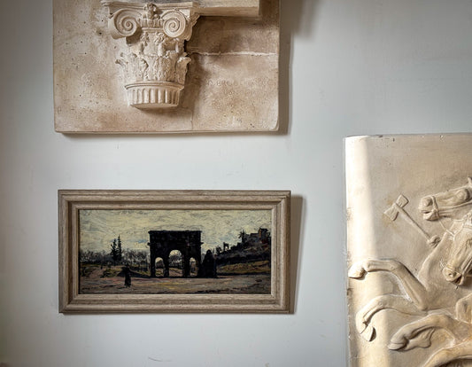 An Italian Study - The Arch of Constantine and the Meta Sudans, Rome 1876