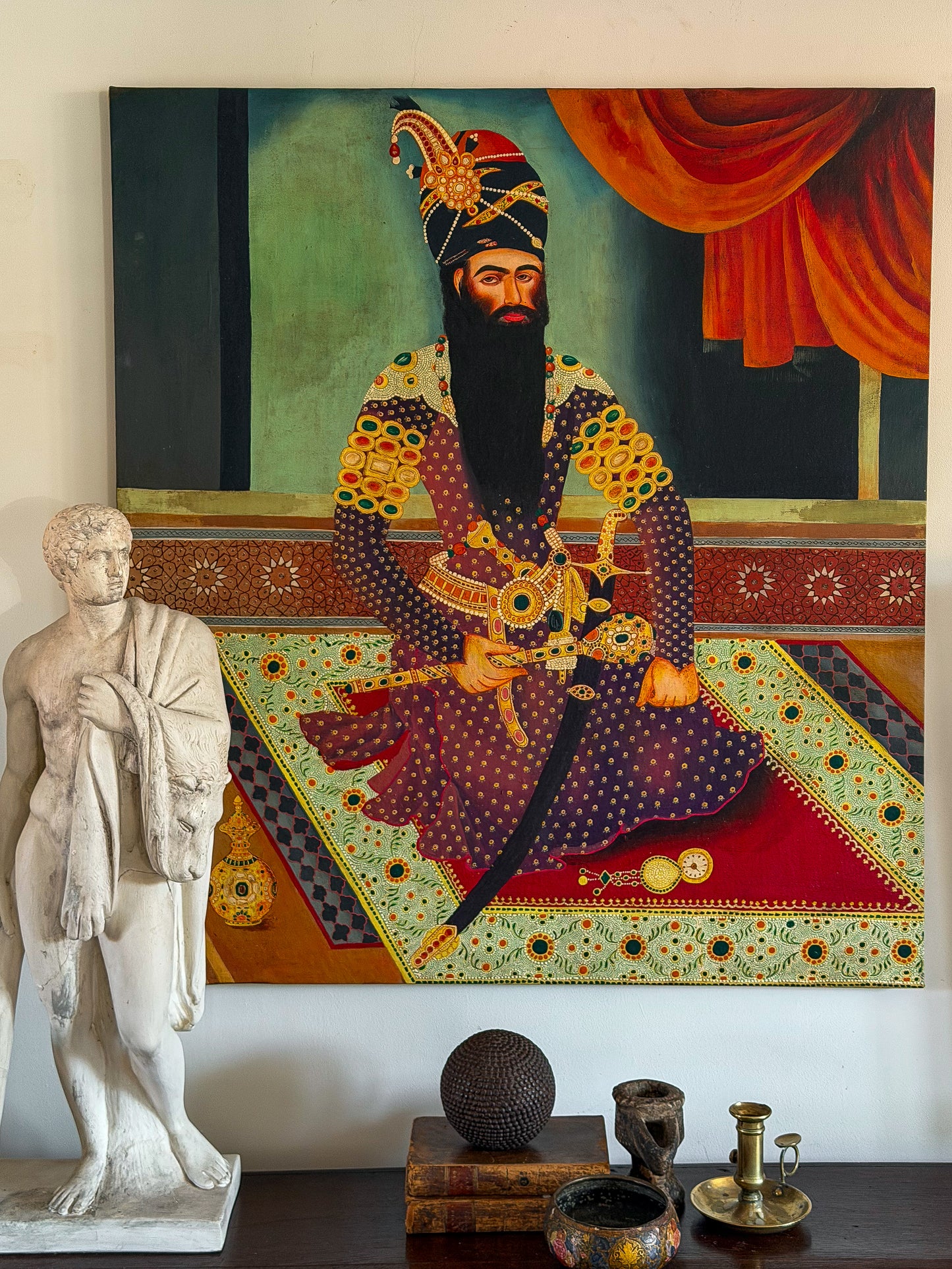 A Persian Portrait of Fath Ali Shah Qajar
