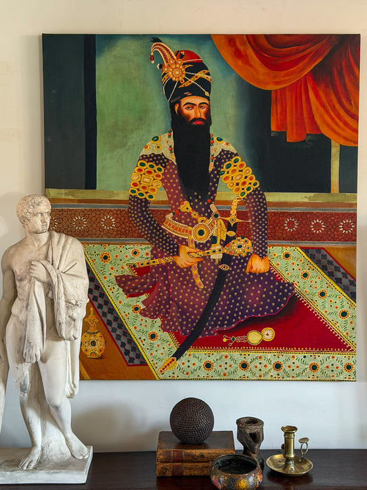 A Persian Portrait of Fath Ali Shah Qajar