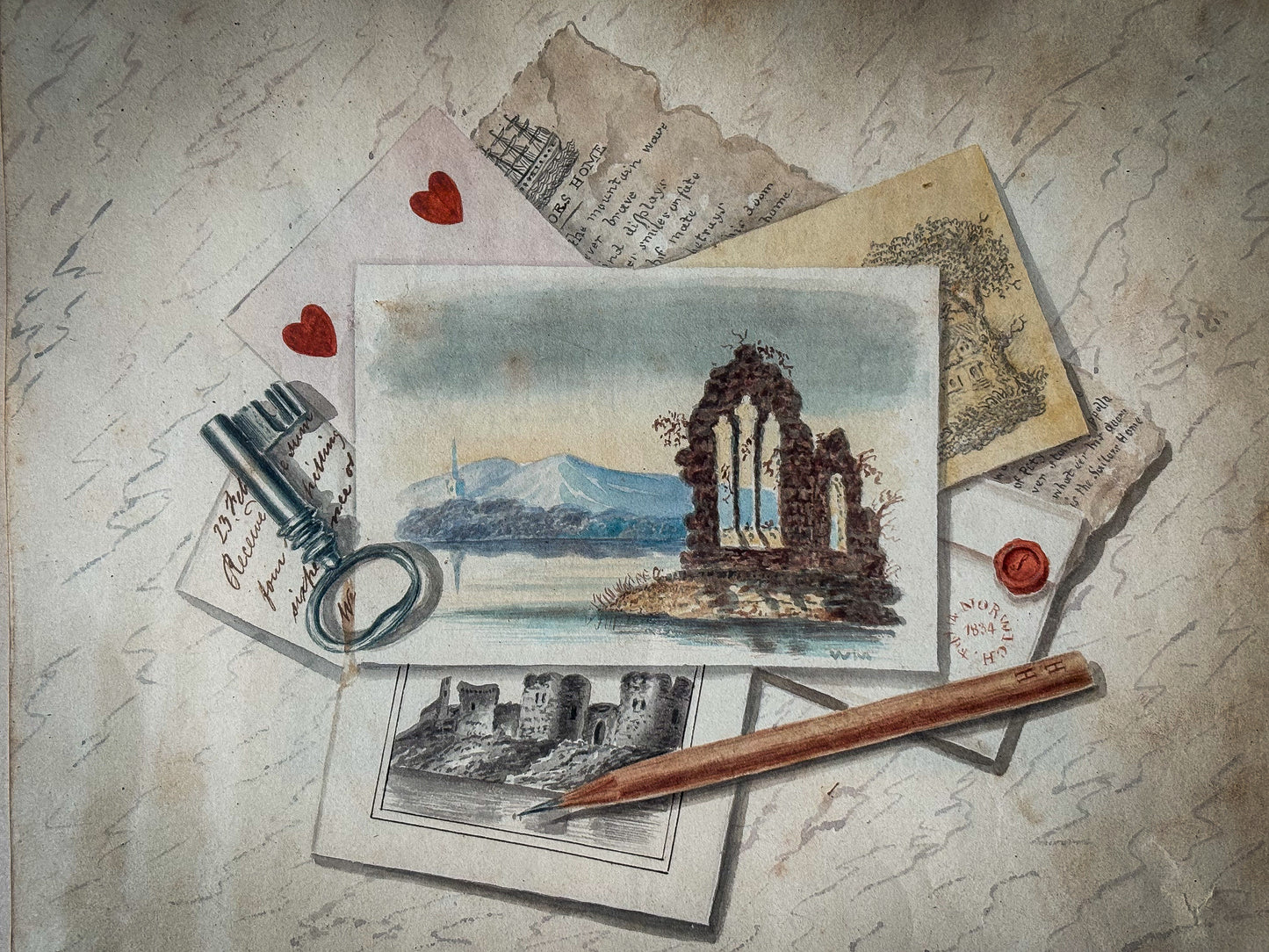 Early 19th Century Trompe-l’œil Watercolour