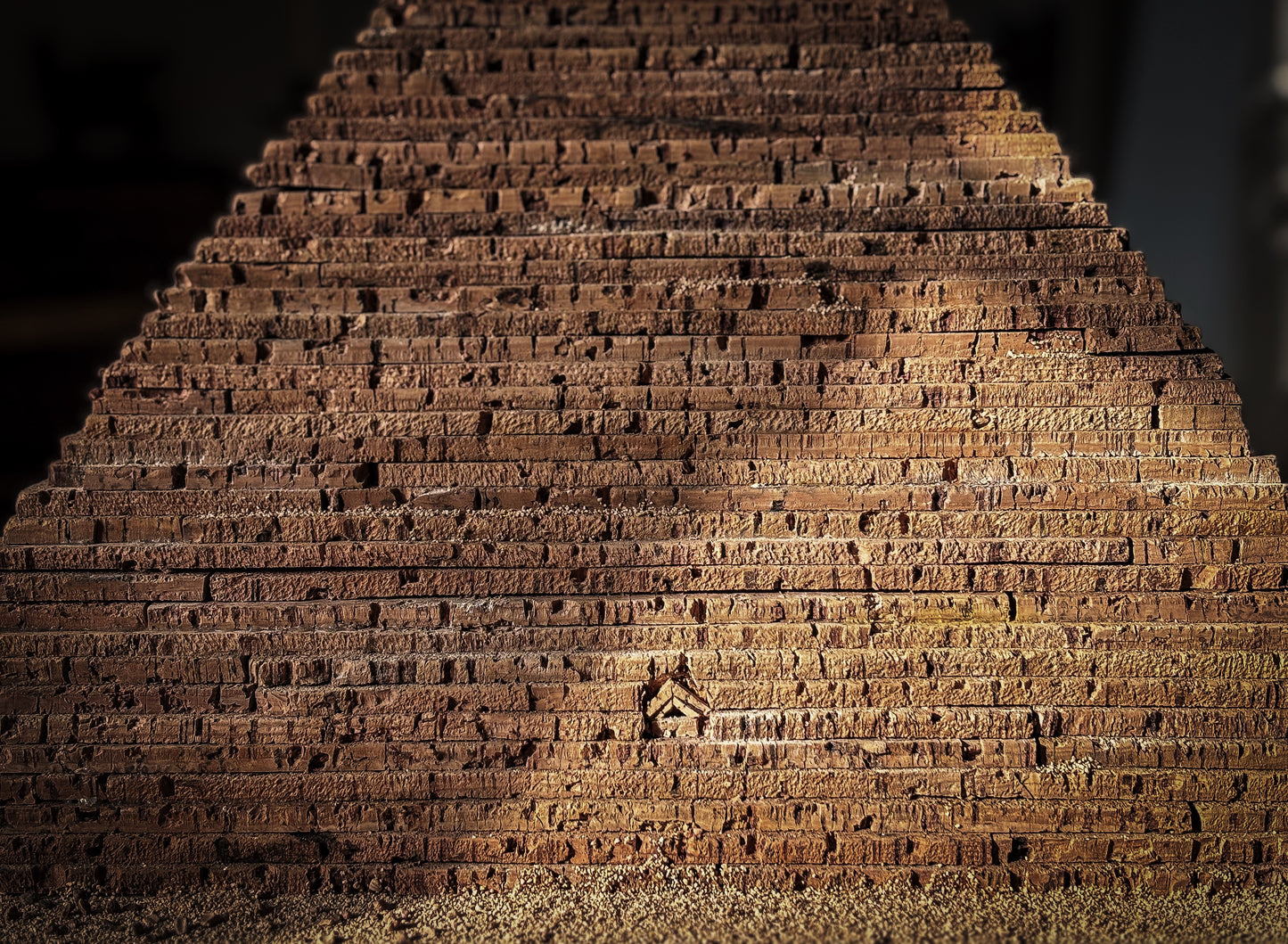 A Cork Model of the Great Pyramid of Giza