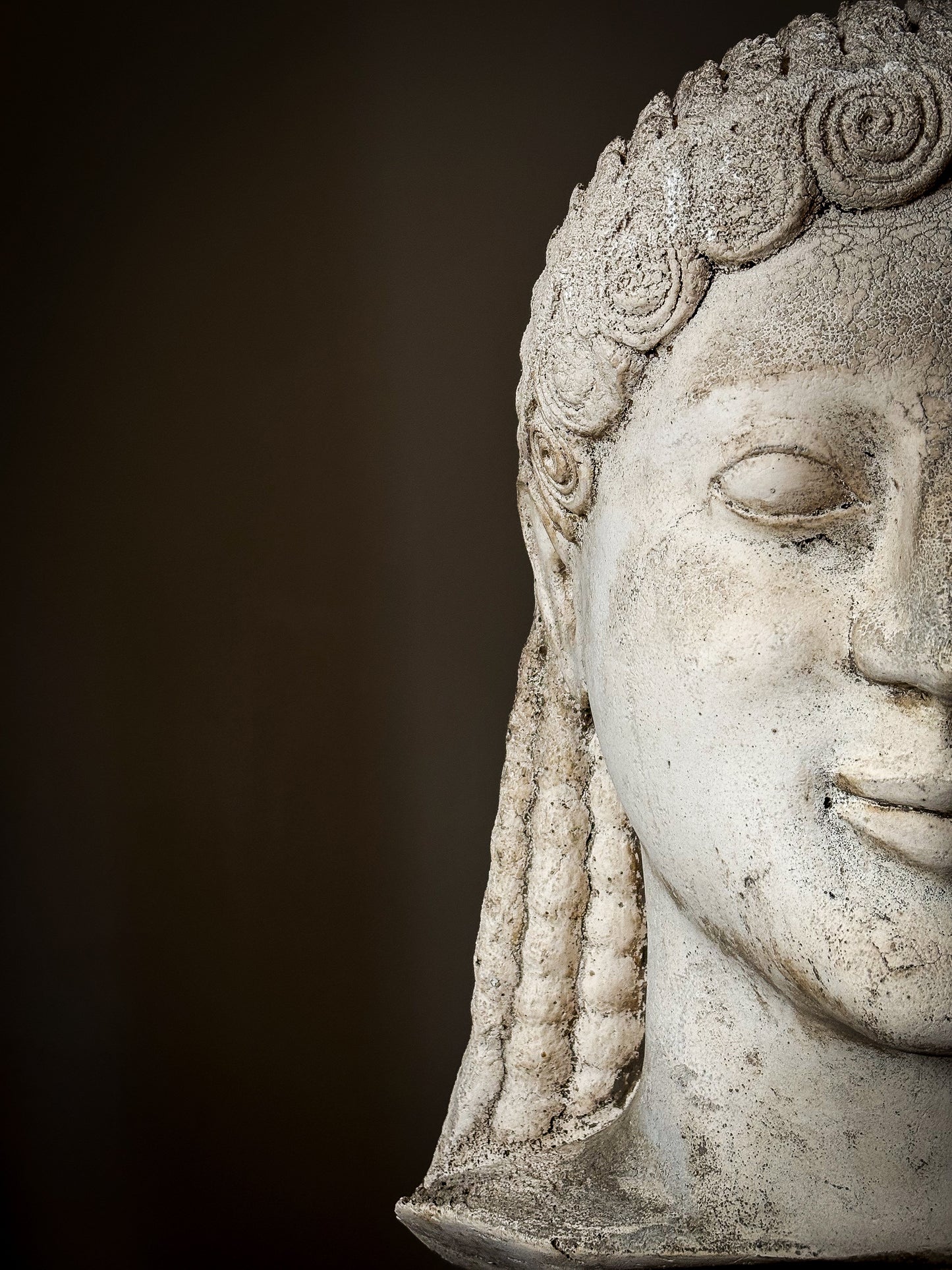Archaic Greek Kouros Head