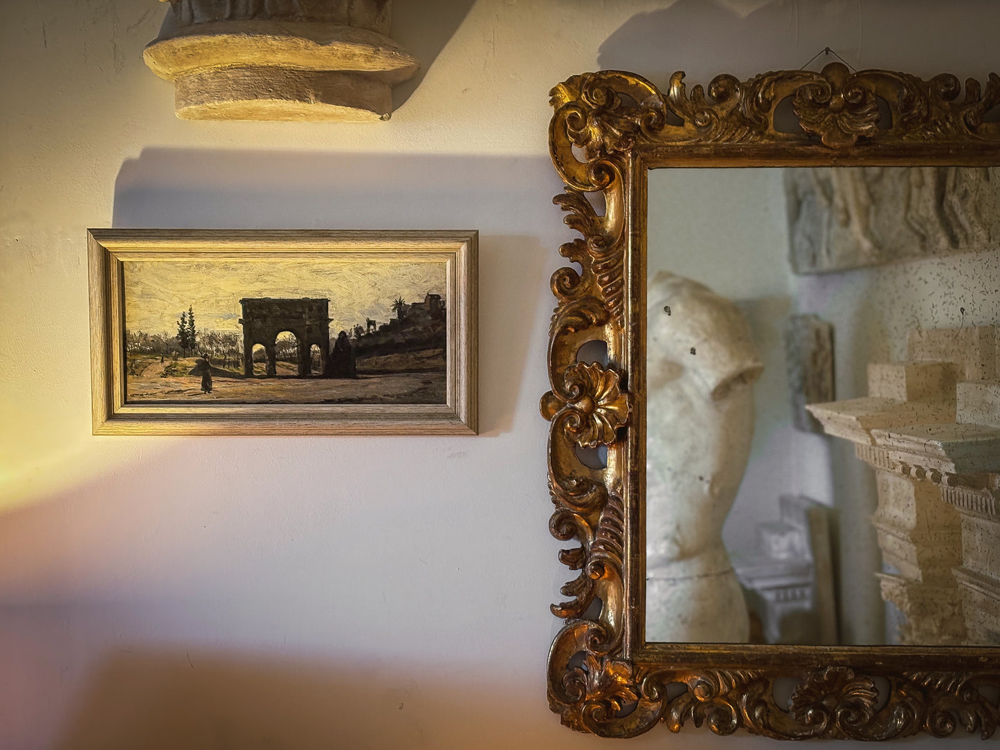 18th Century English George III Giltwood Mirror