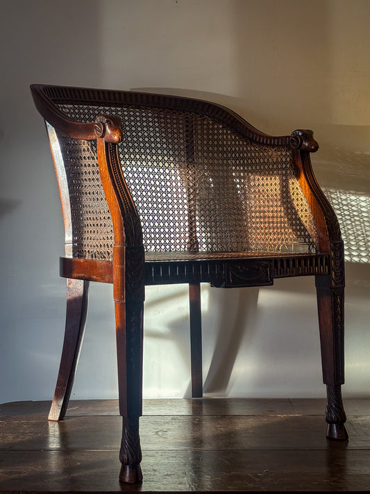 English Neo-Classical Armchair in the Manner of Robert Adam, 19th Century