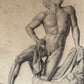 19th Century Academic Drawing of a Niobid