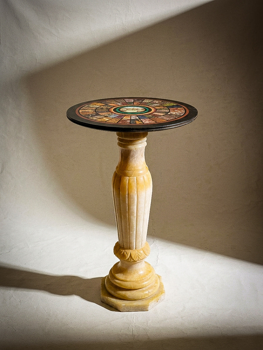 19th Century Italian Grand Tour Commesso di Marmi Specimen Marble Table Top