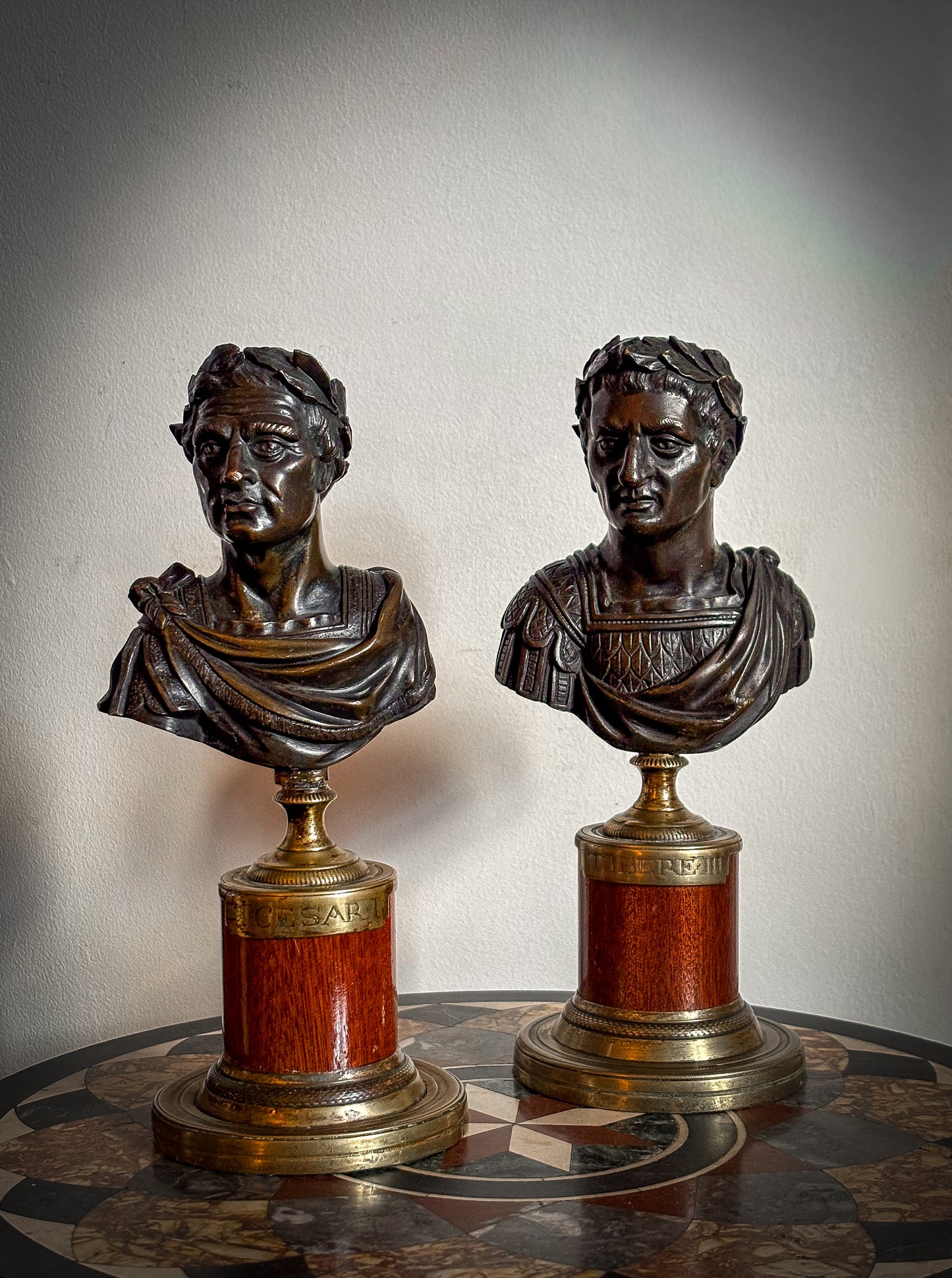 A 19th Century Pair of Grand Tour Bronze Busts