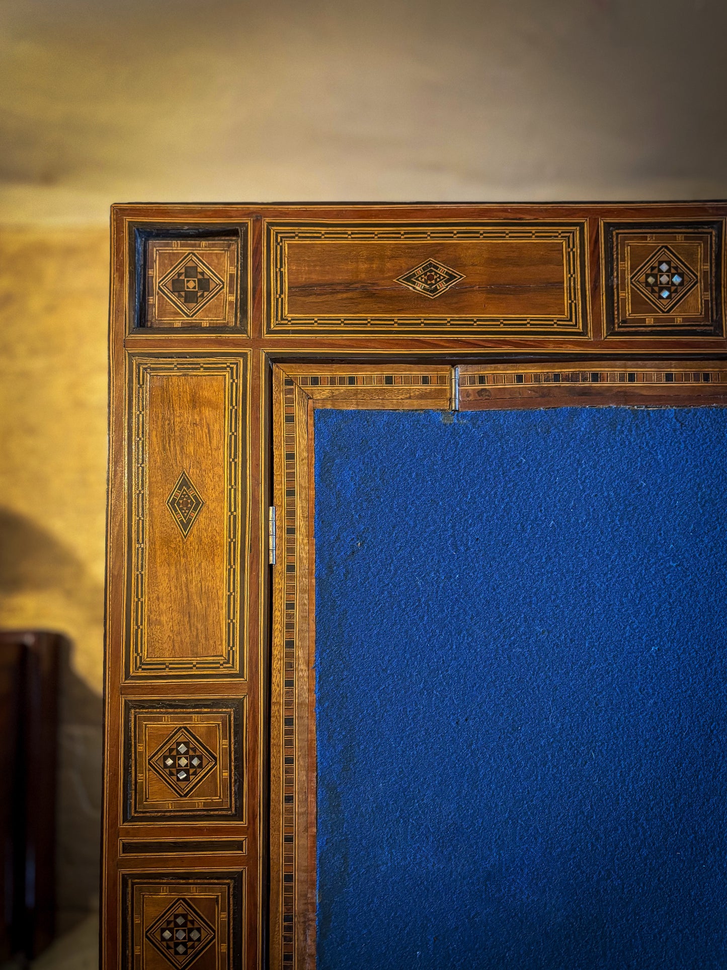 Fine Syrian Mother-of-Pearl Marquetry Games Table