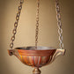 A Substantial Neoclassical Revival Patinated and Gilt Bronze Hanging Brazier