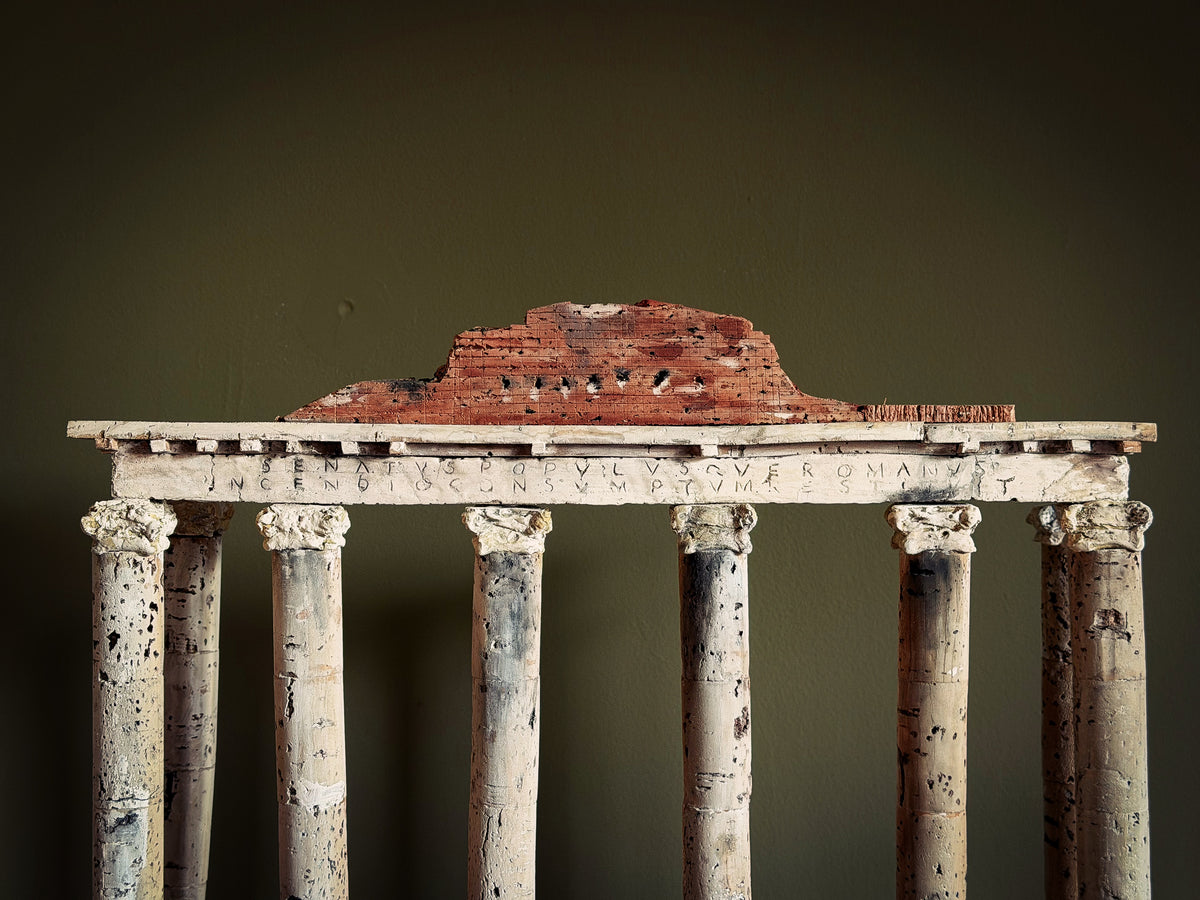 An Architectural Cork Model of the Temple of Saturn, Roman Forum, Rome