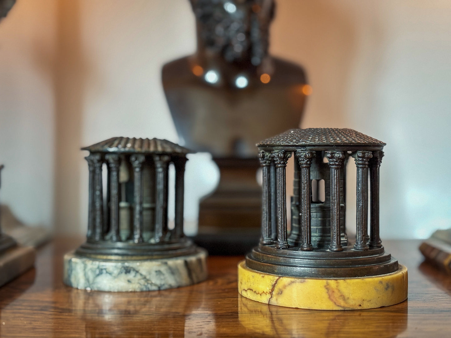 19th Century Grand Tour Bronze Temple of Hercules Victor