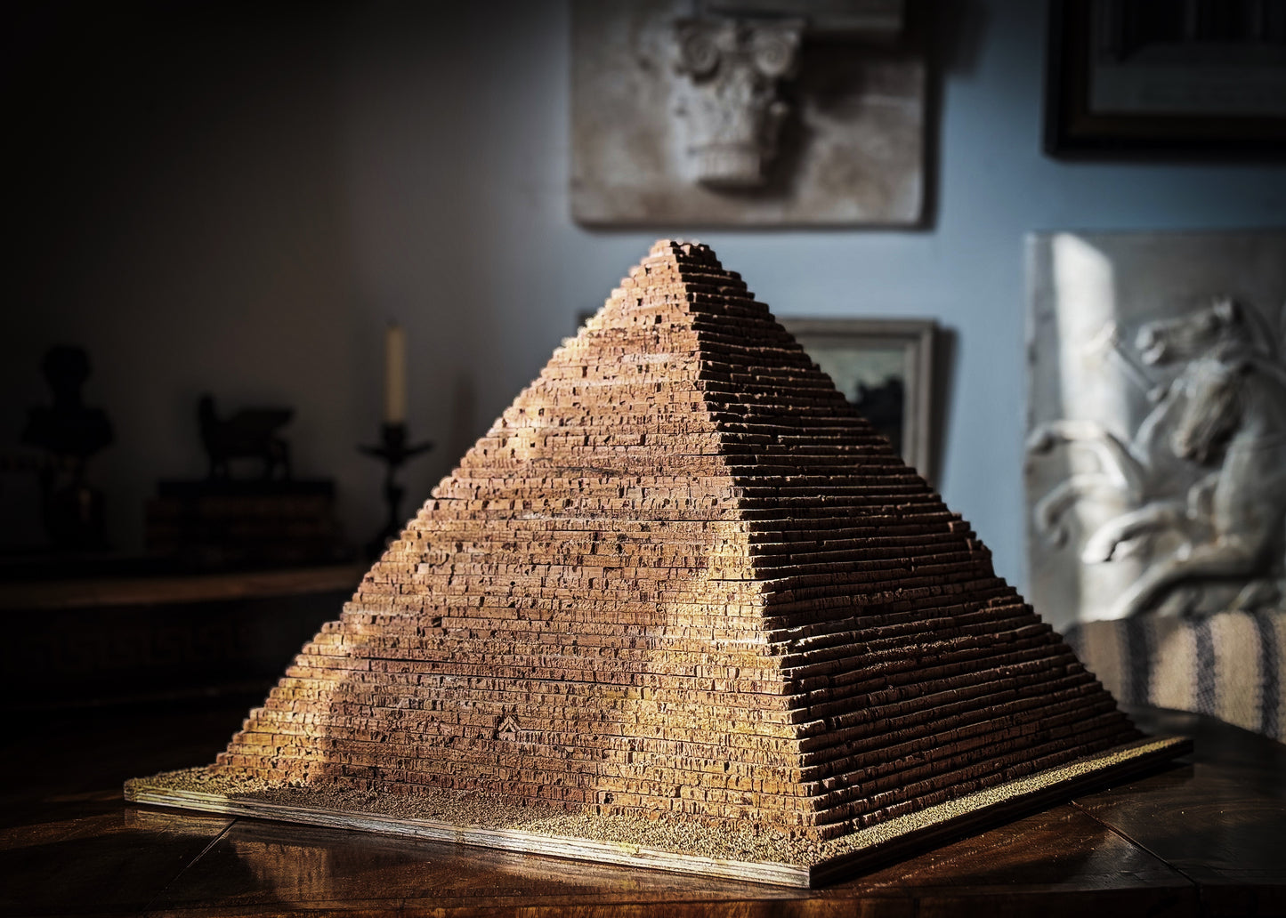 A Cork Model of the Great Pyramid of Giza