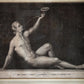 Nicola Fiorillo (Italian, 18th century) Nude Faun Drinking from a Long Horn