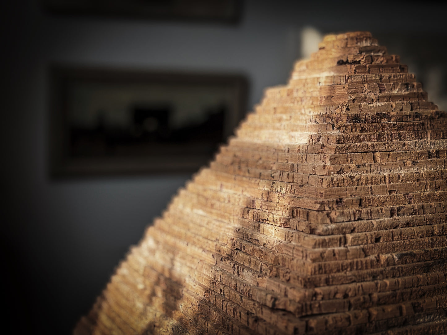 A Cork Model of the Great Pyramid of Giza