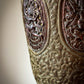 Indian repoussé brass vases