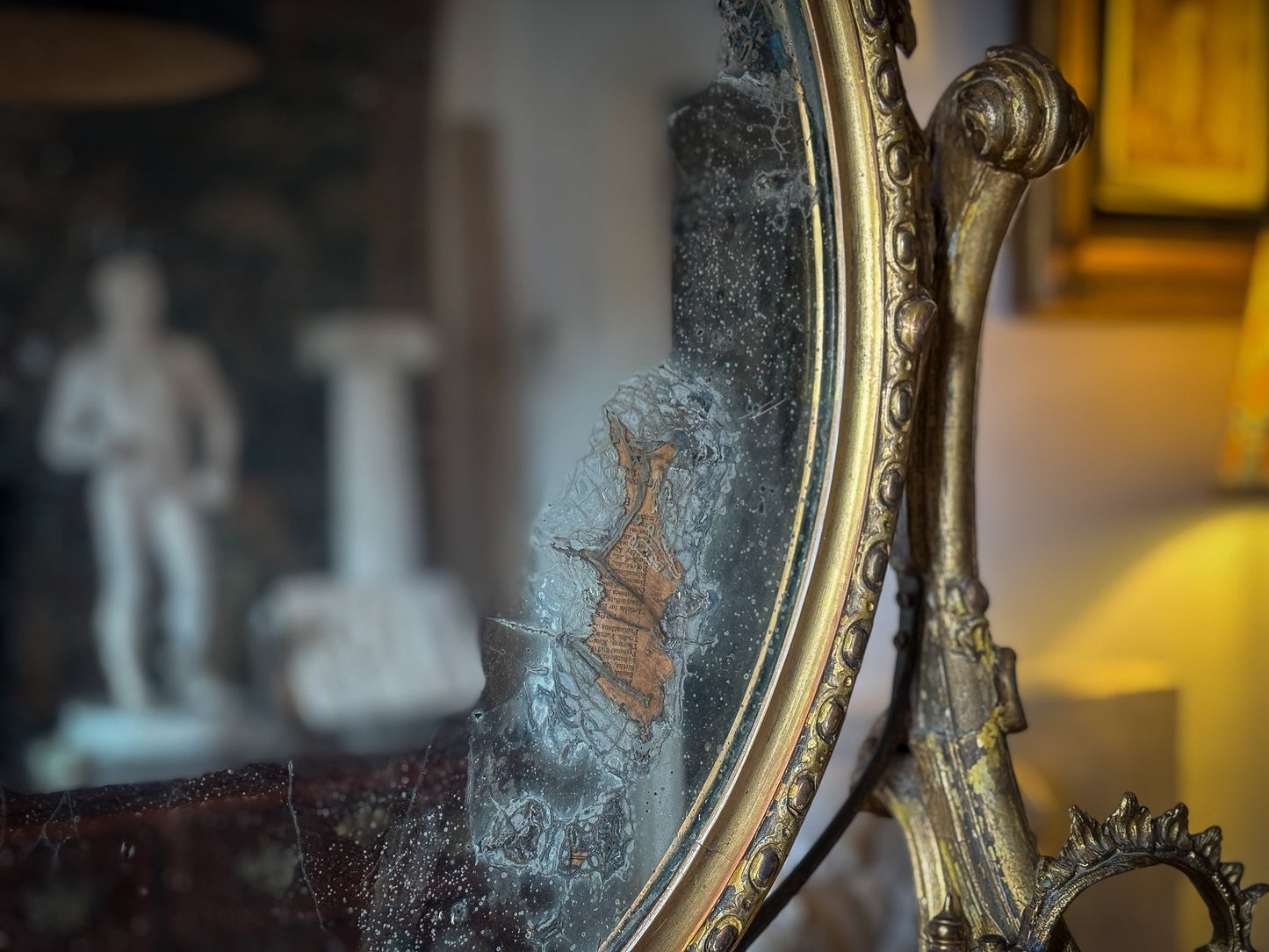 Rococo Revival table girandole mirror