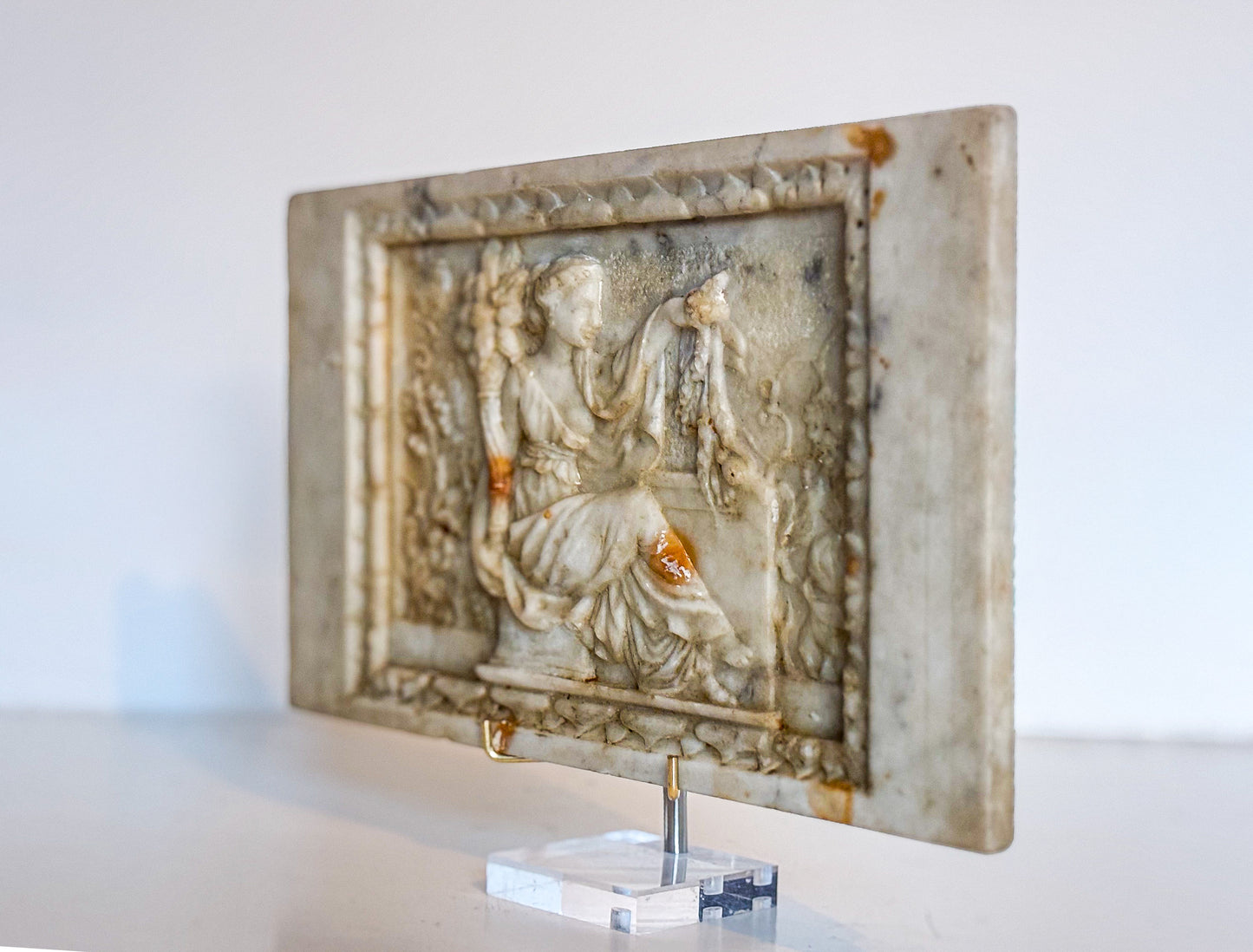 Regency Carrara Marble Chimneypiece Tablet