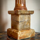 Early 20th-Century Italian Alabaster Ionic Lamp