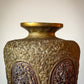 Indian repoussé brass vases